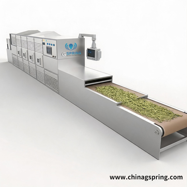 CE Certified Microwave Drying and Sterilization System For Herbs Production Line