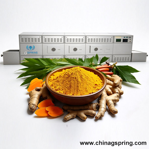Continuous Microwave Turmeric Drying Machine | Industrial Turmeric Drying Equipment for Fast & Uniform Processing