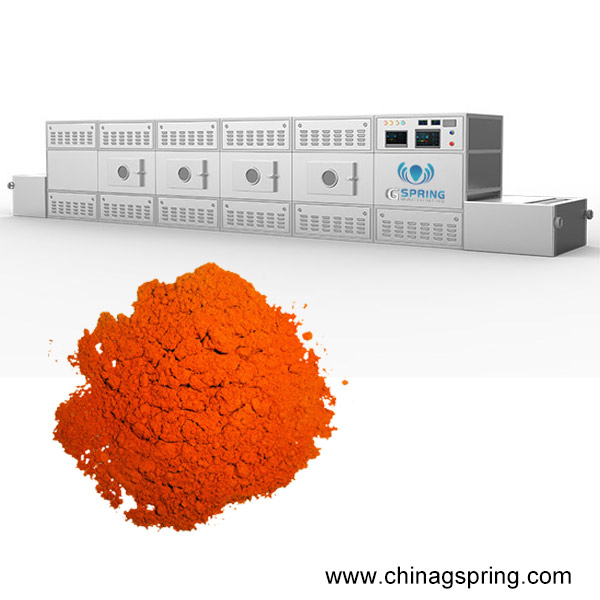 Low Cost Pepper Cinnamon Ginger Microwave Drying Machine Large Capacity Spice Processing Equipment