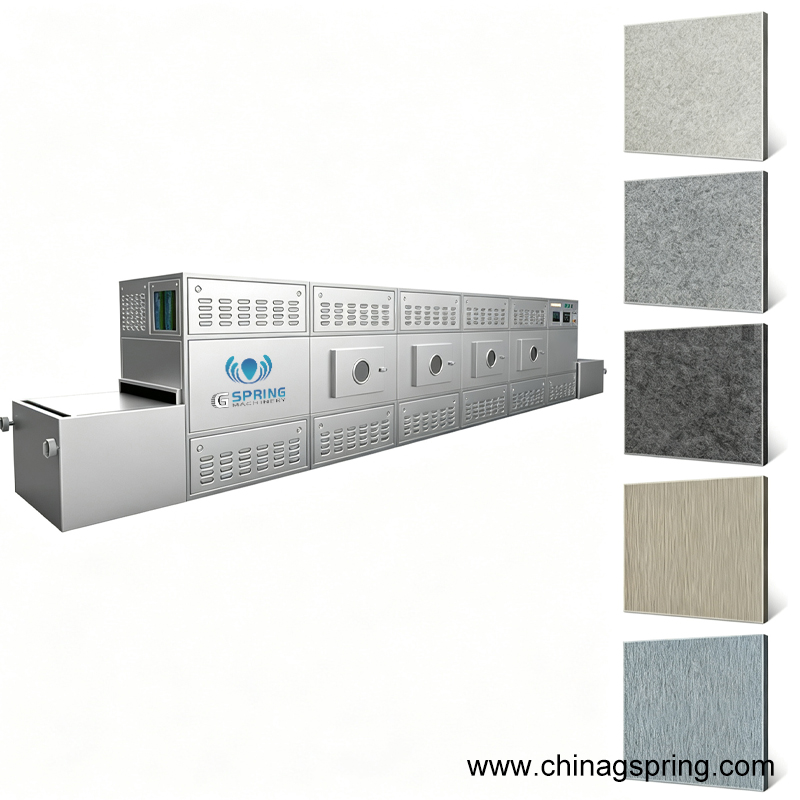 Building Material Microwave Drying Machine for Plasterboard Continuous Industrial Drying Equipment