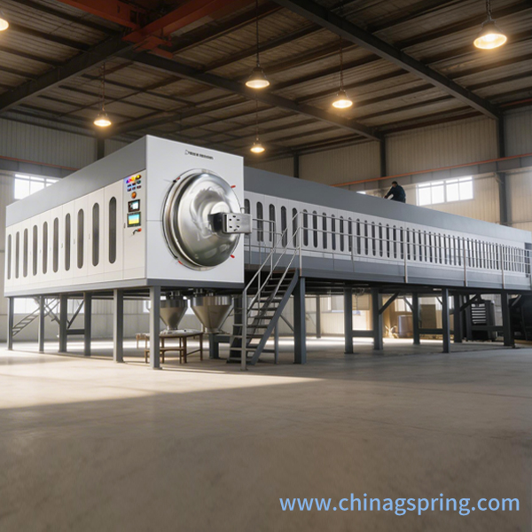 PLC Continuous Microwave Vacuum Dryer Industrial Low Temperature Vacuum Drying Equipment