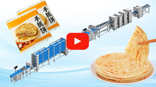 Automatic shredded pancake/pastry/crusty pancake production line