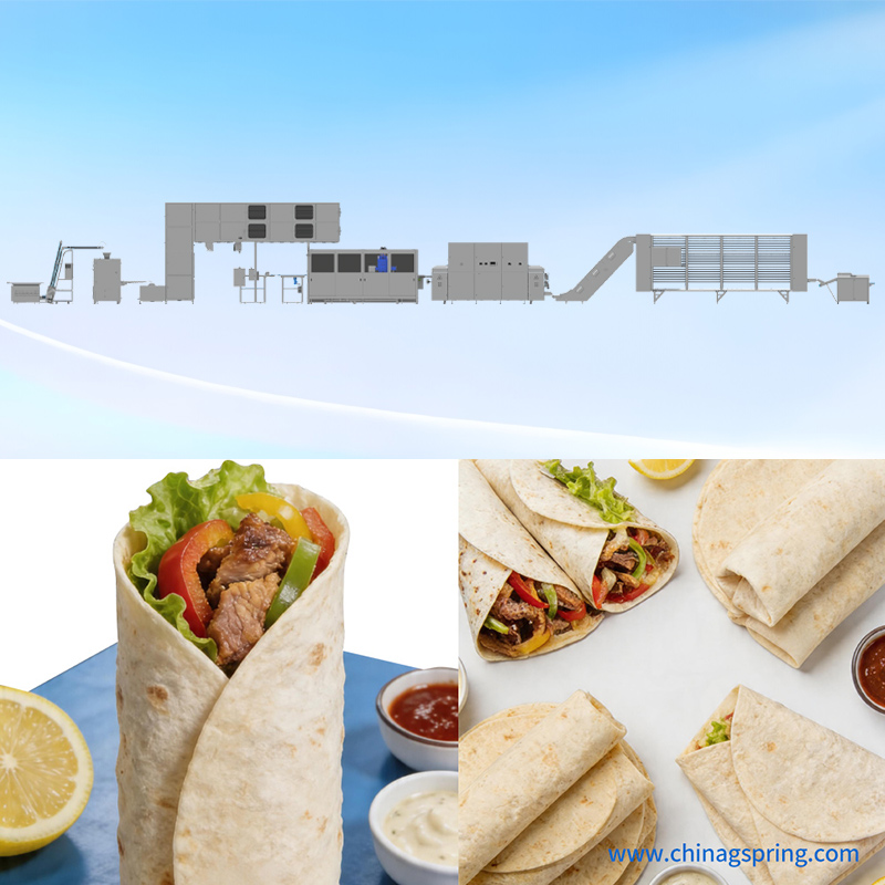 Hot Sale Automatic Wheat Tortilla Machine for Burrito Wrap Flour Tortilla Production